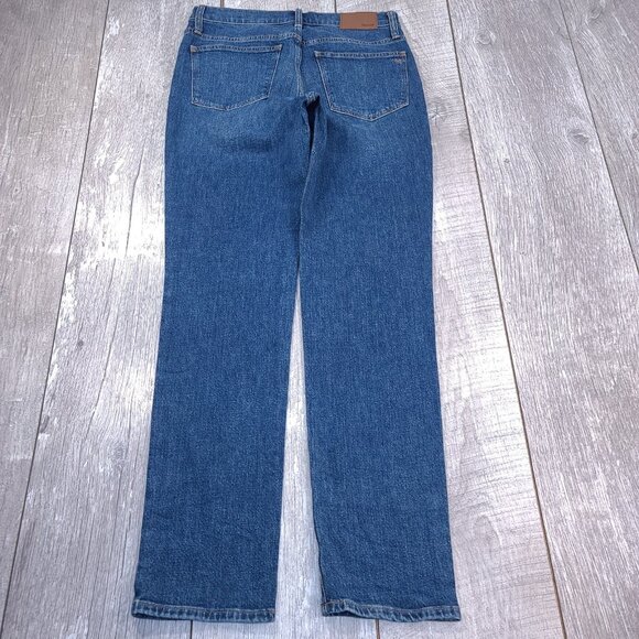 Madewell Jeans Womens 25x30 The Slim Boyjean Denim Mid Rise Stretch Pants - Picture 3 of 10